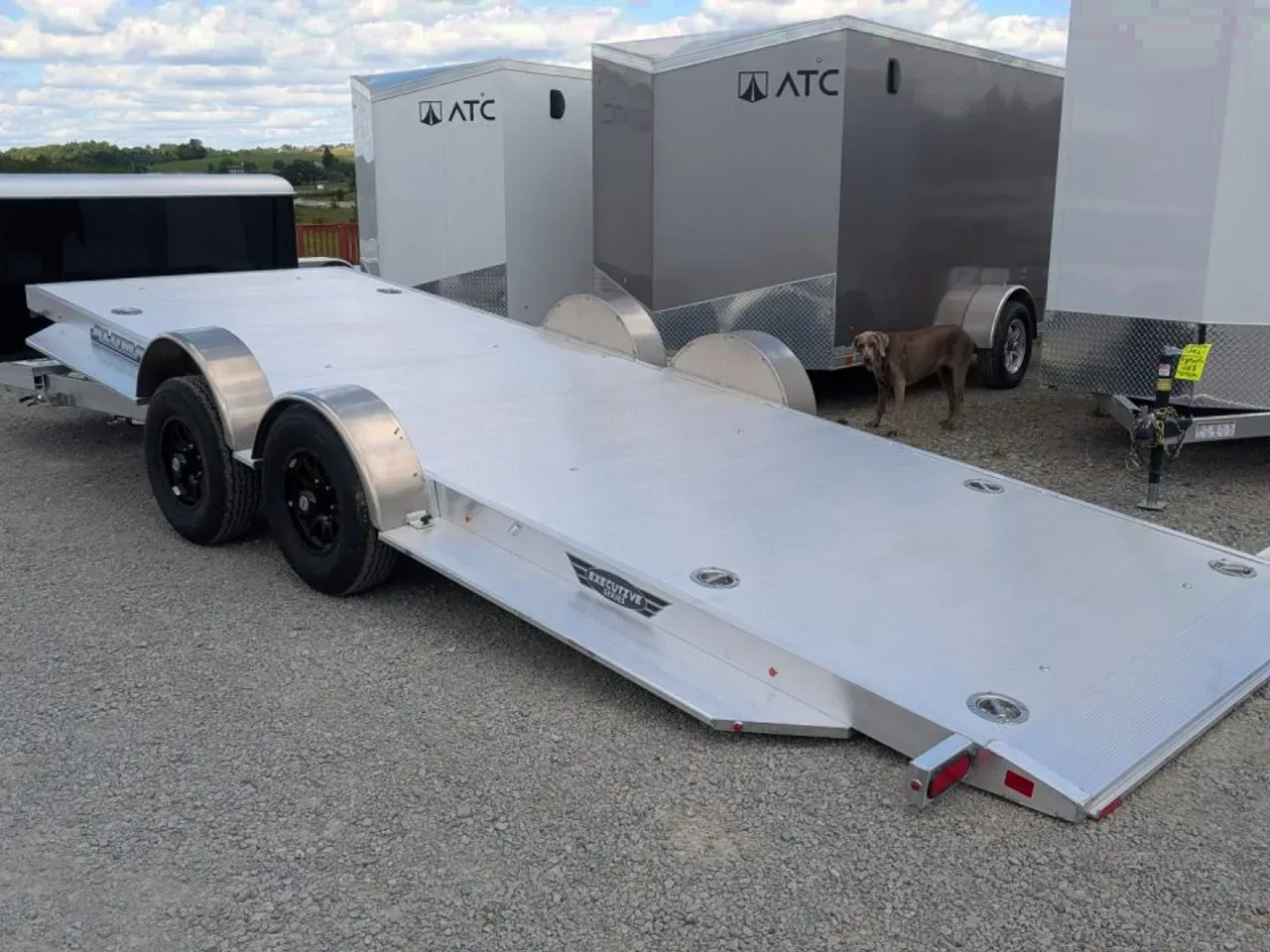 2027 Aluma 20' (20" Stationary + 20' Tilt) HD XL Executive Tilt Car Hauler w/ Cargo Box