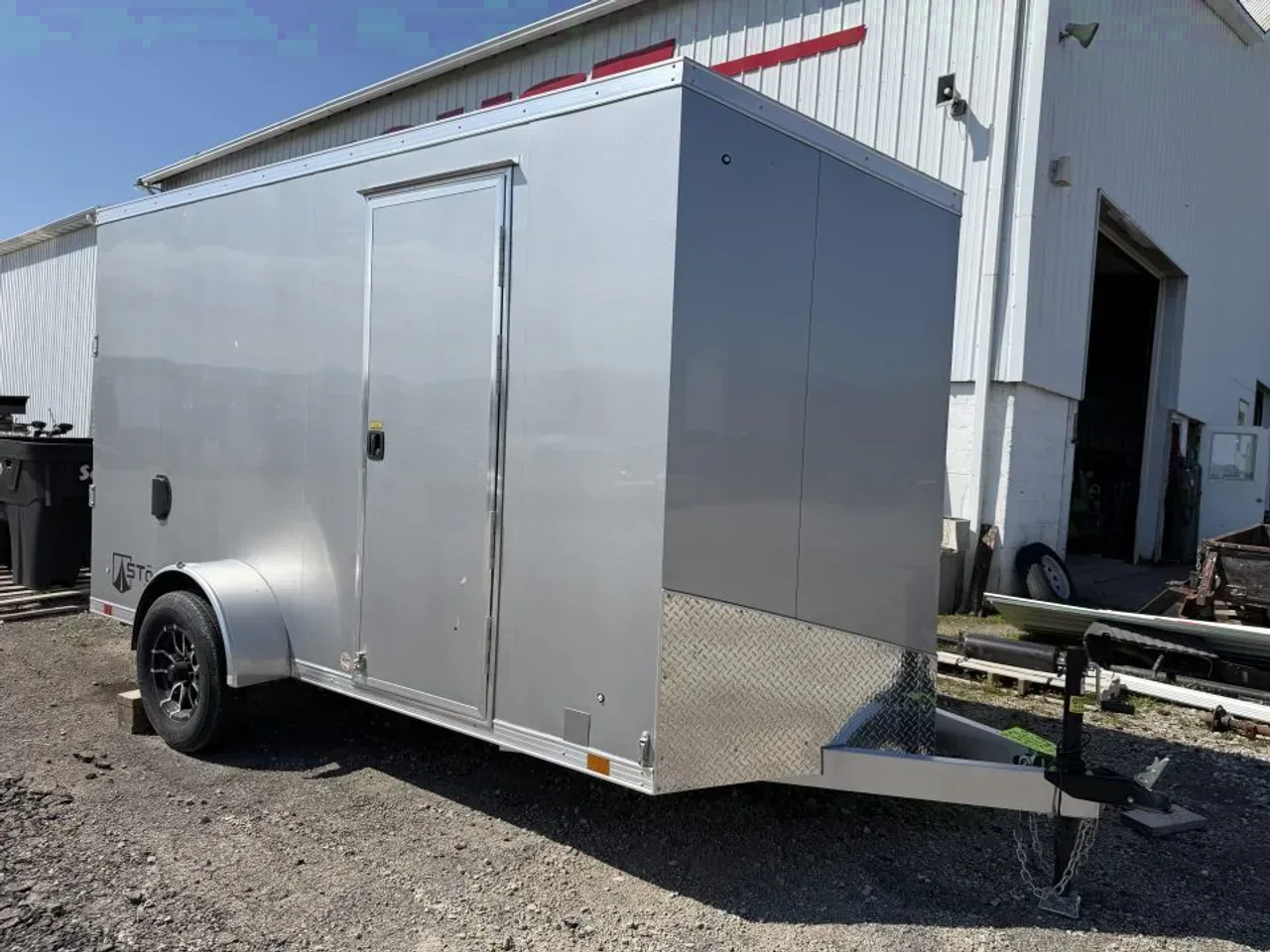 NEW 2026 ATC 6x12 V-Nose "STo300" Aluminum Enclosed Cargo Trailer w/ Ramp (Scratch & Dent)
