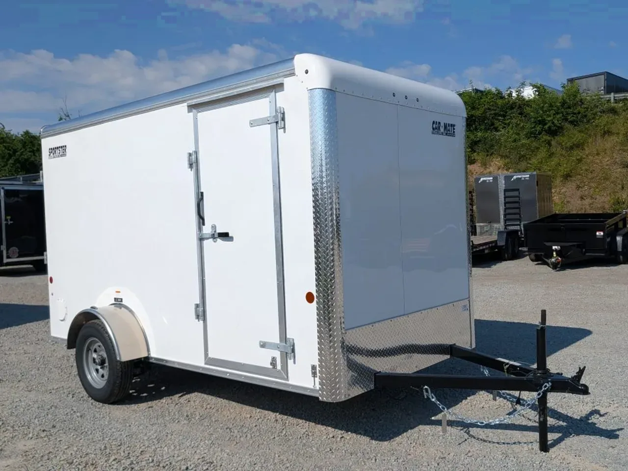 2026 Car Mate 6x12 Sportster Cargo Trailer w/ Ramp Door