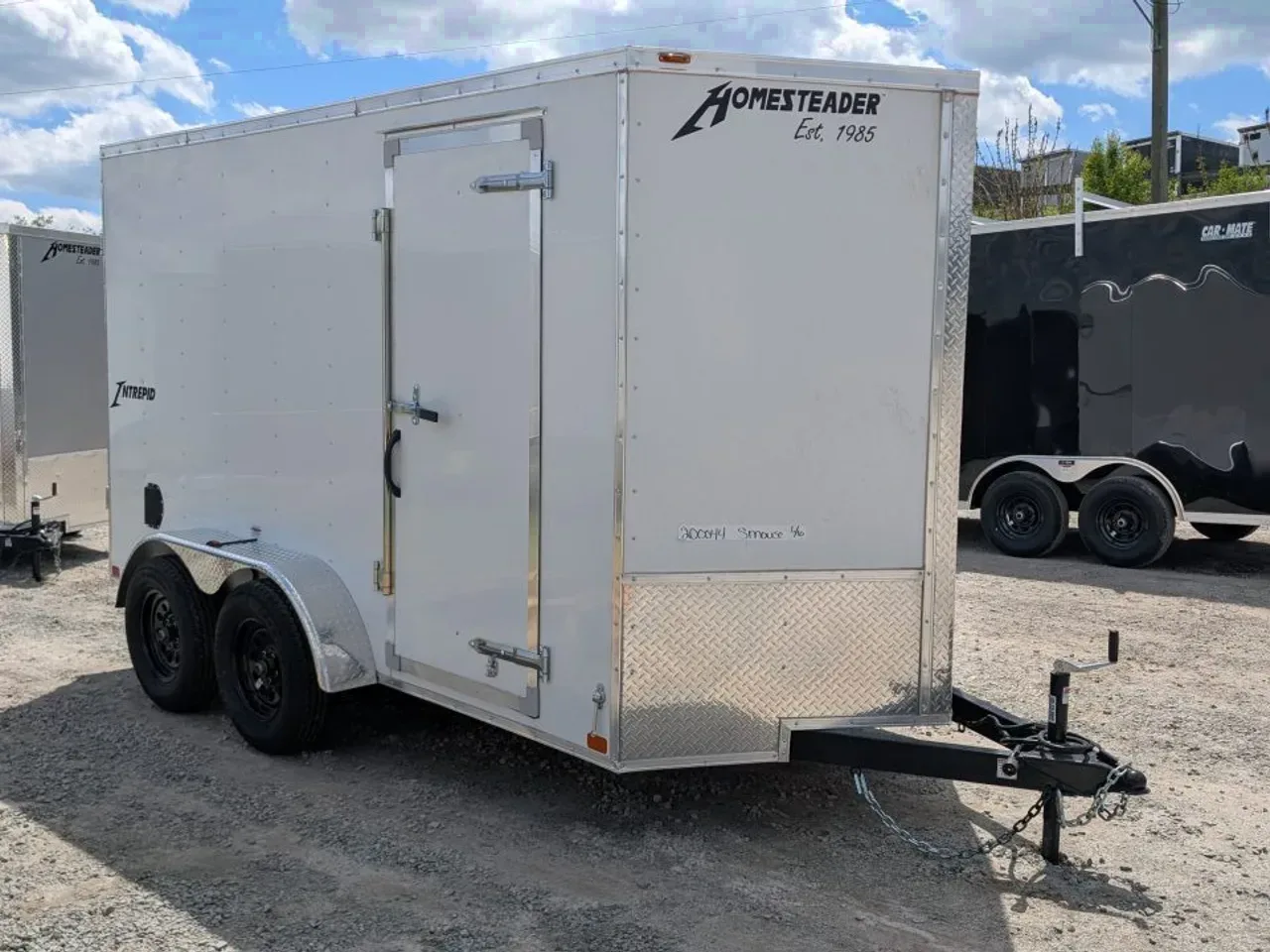 2026 Homesteader 6x12 Tandem Intrepid V-Nose Cargo Trailer w/ Barn Doors