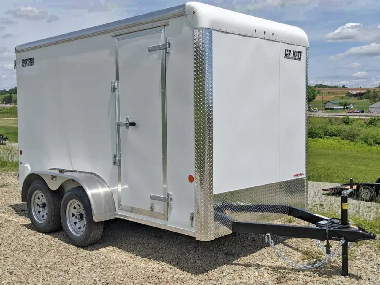 2026 Car Mate 6x14 HD Sportster Cargo Trailer w/ Ramp Door