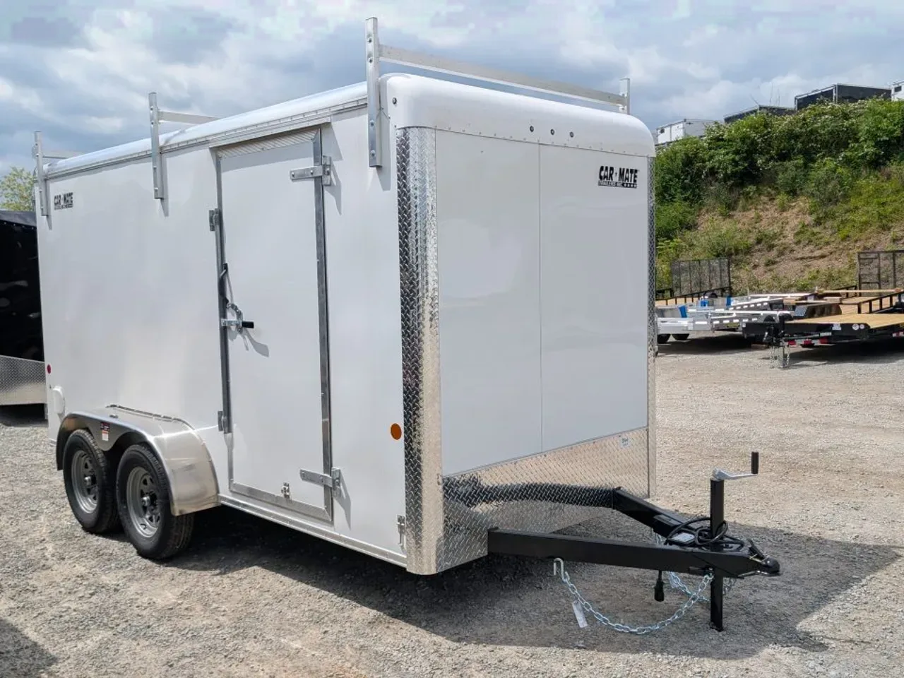 2026 Car Mate 6x14 HD Custom Cargo Trailer w/ Barn Doors & Ladder Racks