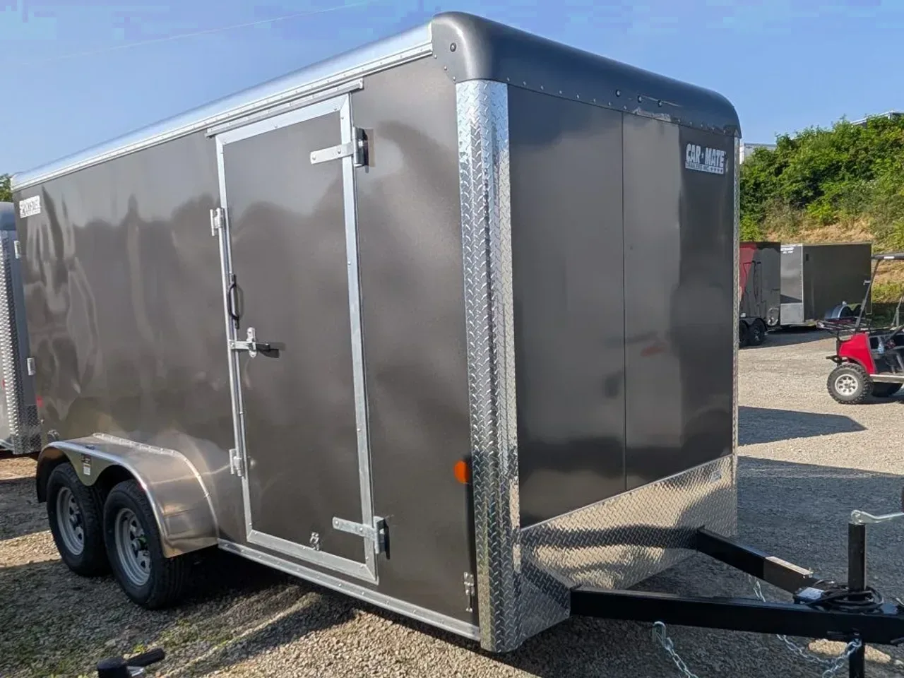 2026 Car Mate 6x14 HD Sportster Cargo Trailer w/ Ramp Door