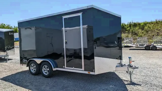 2025 ATC 7.5x14 All-Aluminum V-Nose Cargo Trailer with Ramp Door