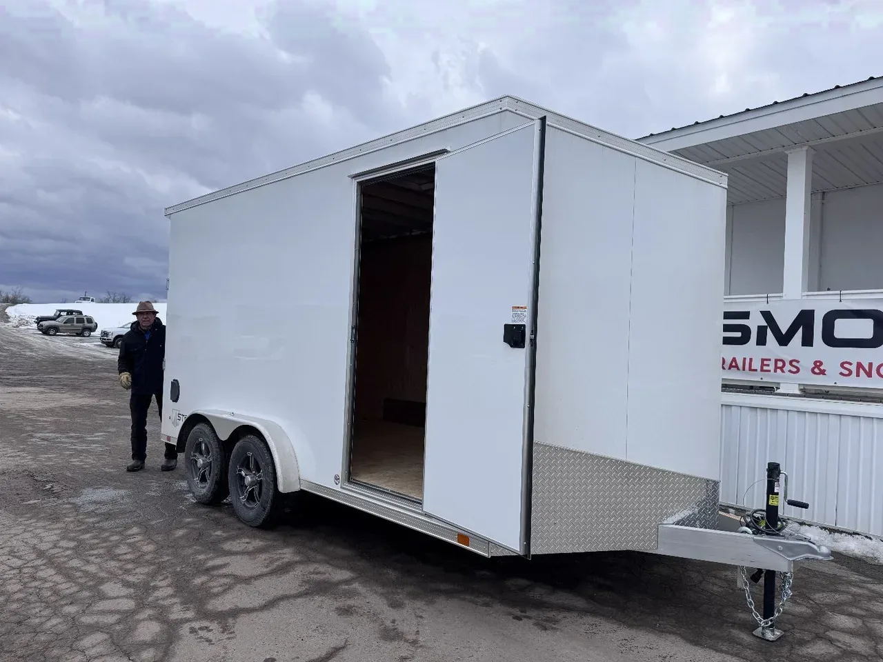 2025 ATC 7.5 x 14 (2') V Nose "STo400" All Aluminum Enclosed Cargo Trailer w/ Ramp
