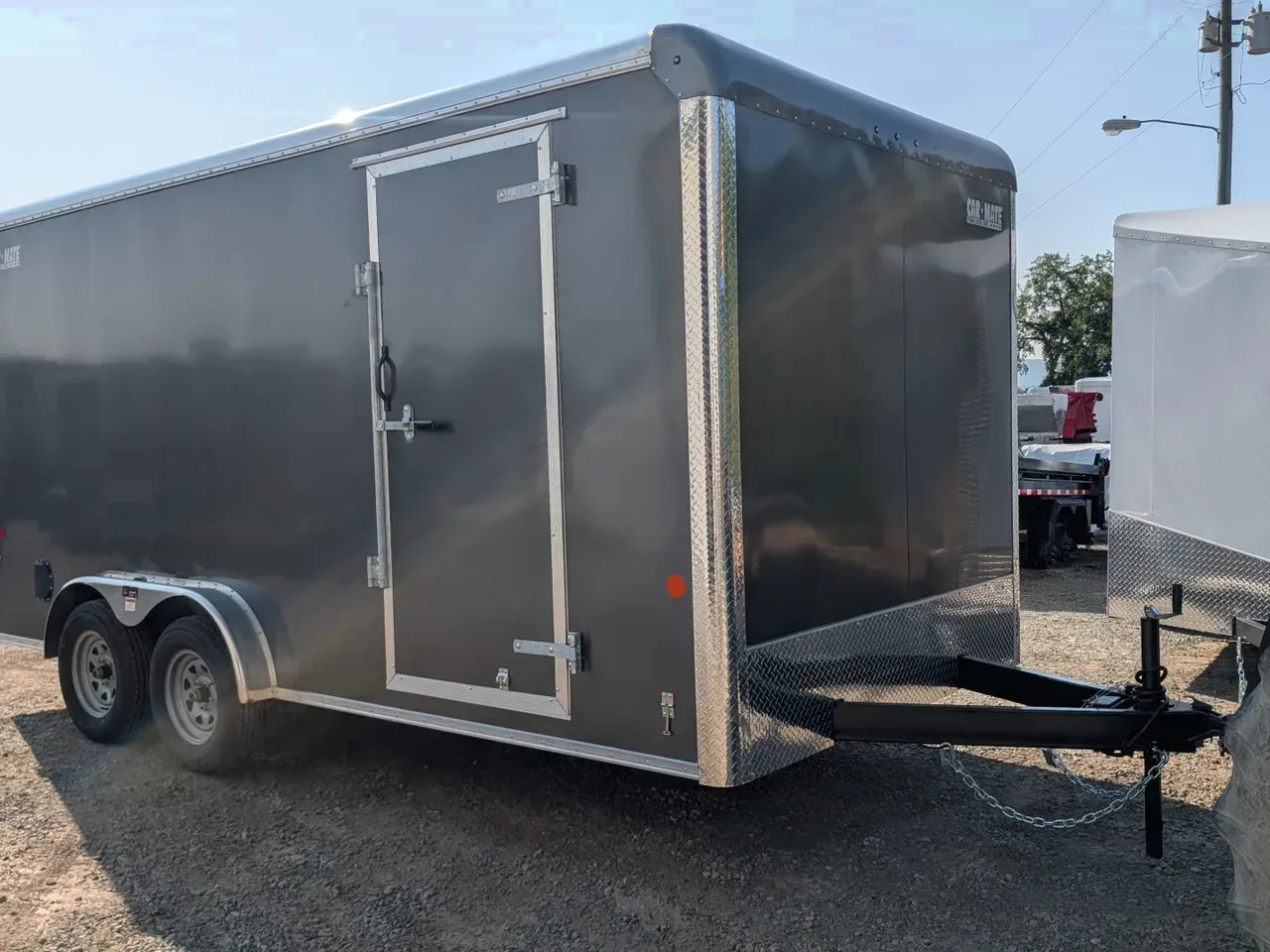 2026 Car Mate 7.5 x 16 HD Custom Cargo Trailer w/ Ramp Door (84" INSIDE!!)