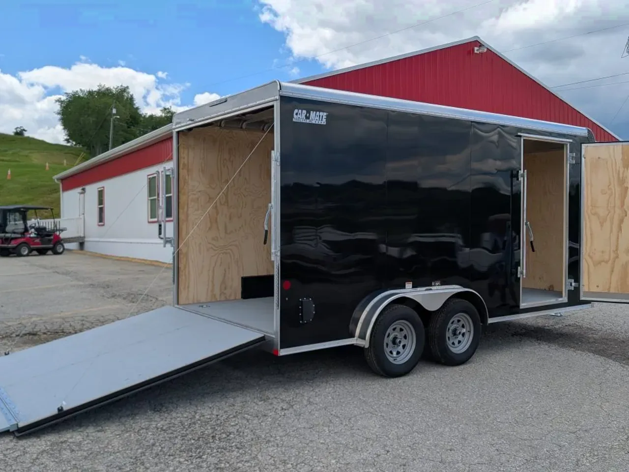 2026 Car Mate 7.5 x 16 HD Custom Cargo Trailer w/ Ramp Door ( 84" INSIDE!!)
