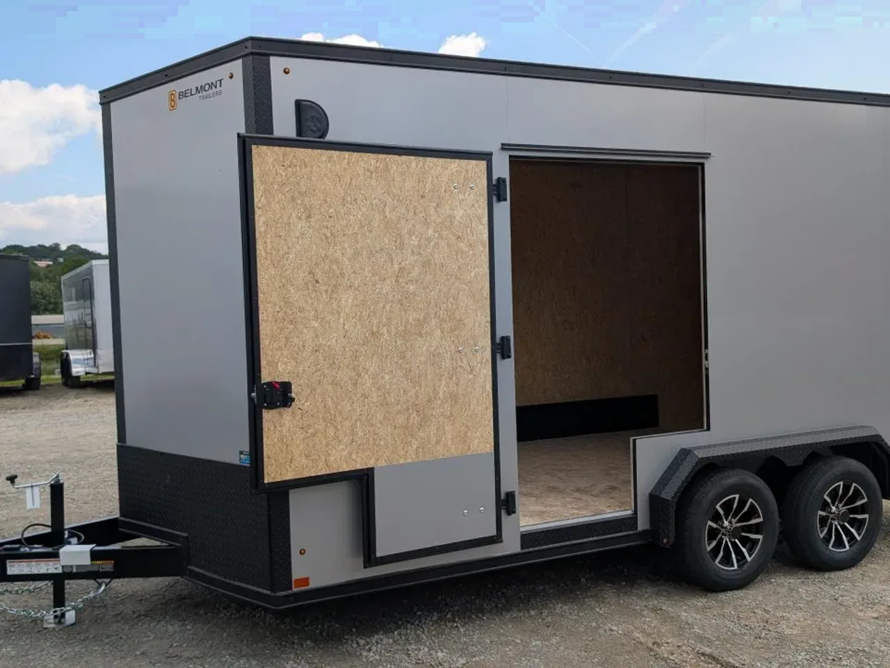 2026 BELMONT 7.5 x 16 V-Nose Cargo Trailer w/ Ramp Door (90" INSIDE HEIGHT!!!)