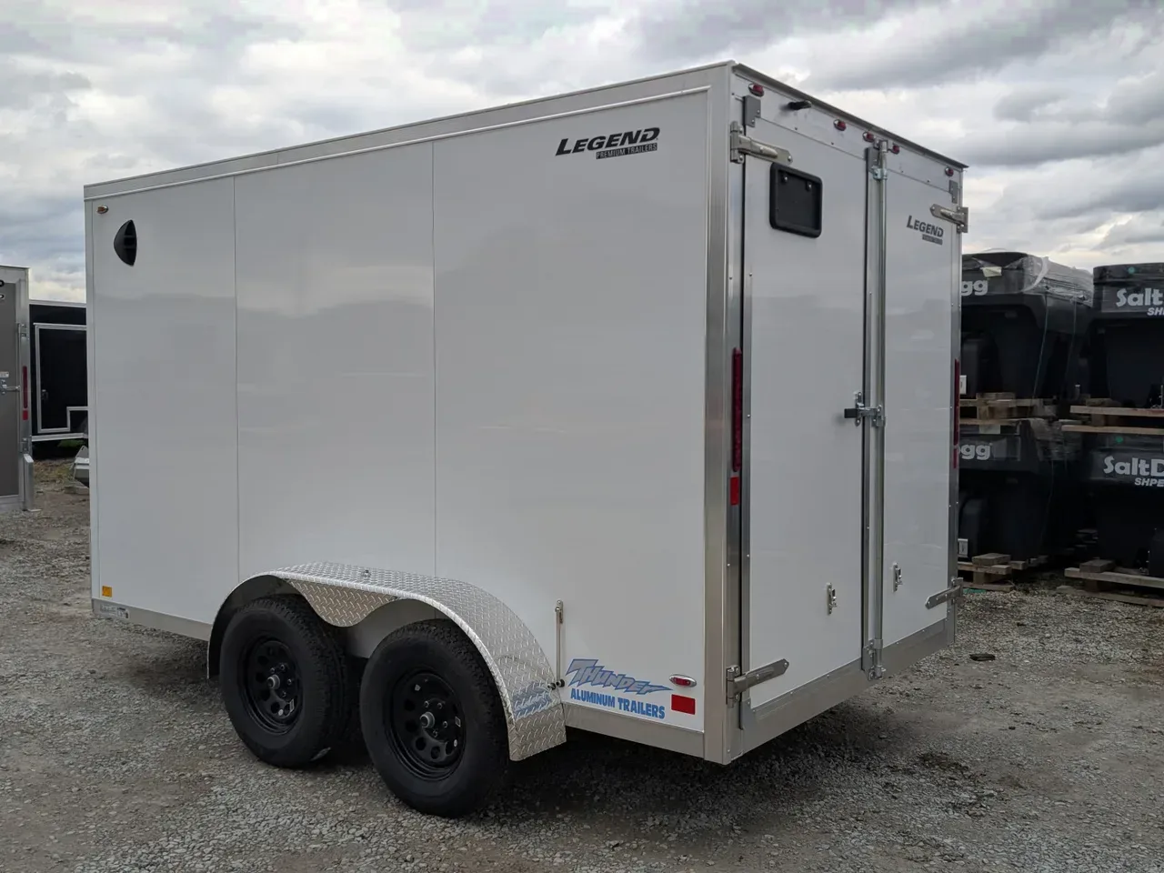 2026 Legend 7x12 + 2' V Thunder Aluminum Enclosed Cargo Trailer w/ Barn Doors