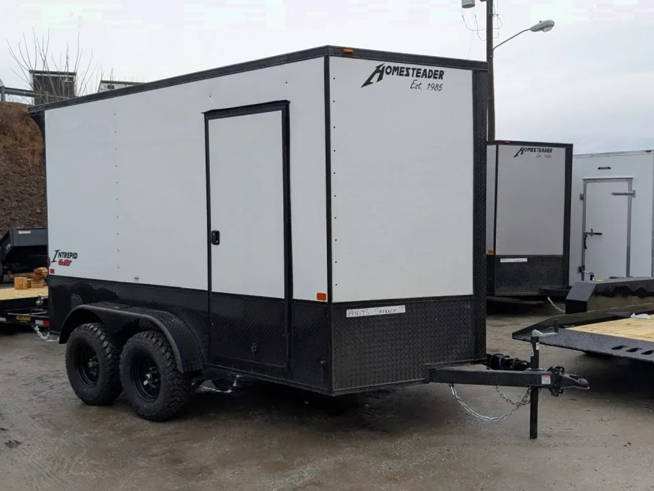 2026 Homesteader 7x12 Intrepid "OVERLAND" V-Nose Cargo Trailer w/ Ramp Door