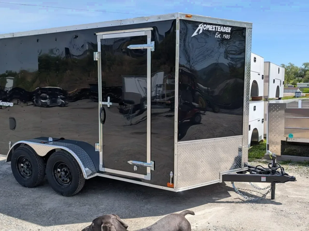 2027 Homesteader 7x12 Tandem Intrepid V-Nose Cargo Trailer w/ Barn Doors