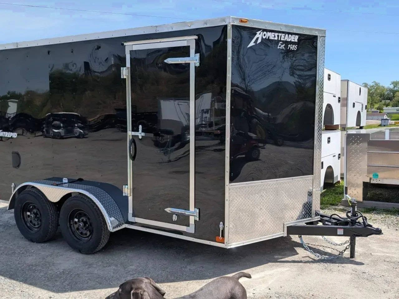2027 Homesteader 7x12 Tandem Intrepid V-Nose Cargo Trailer w/ Barn Doors