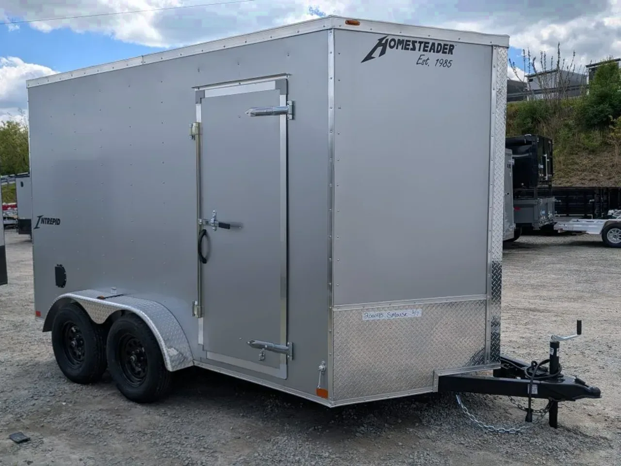 2027 Homesteader 7x12 Tandem Intrepid V-Nose Cargo Trailer w/ Ramp Door