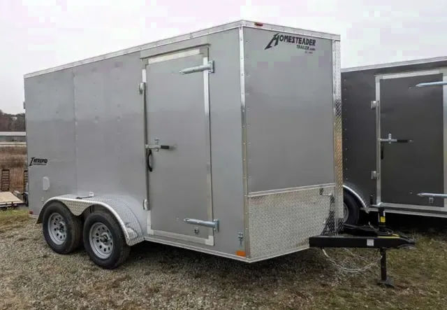 2025 Homesteader 7x14 Intrepid V-Nose Cargo Trailer with Barn Doors - Make Your Offer!