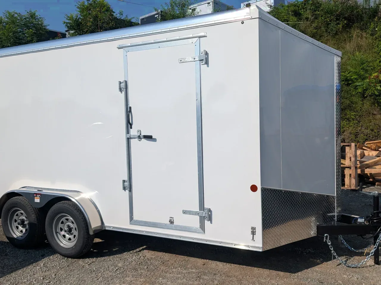 2026 Car Mate 7x14 HD Avalanche V-Nose Cargo w/ Ramp Door (12" Add'l Hgt)