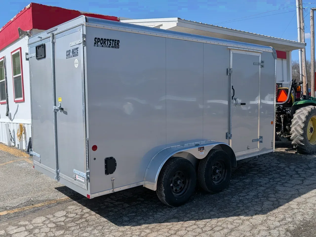 2026 Car Mate 7x14 HD Sportster Cargo Trailer w/ Barn Doors