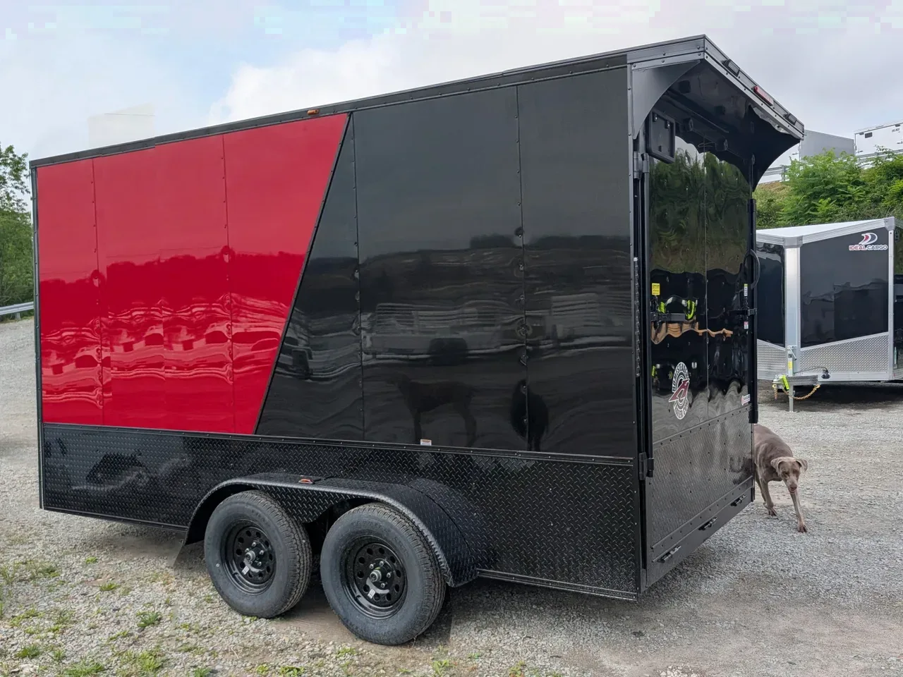 2026 Homesteader 7x14 Intrepid "OHV" V-Nose Cargo Trailer w/ Ramp Door (84" INSIDE)