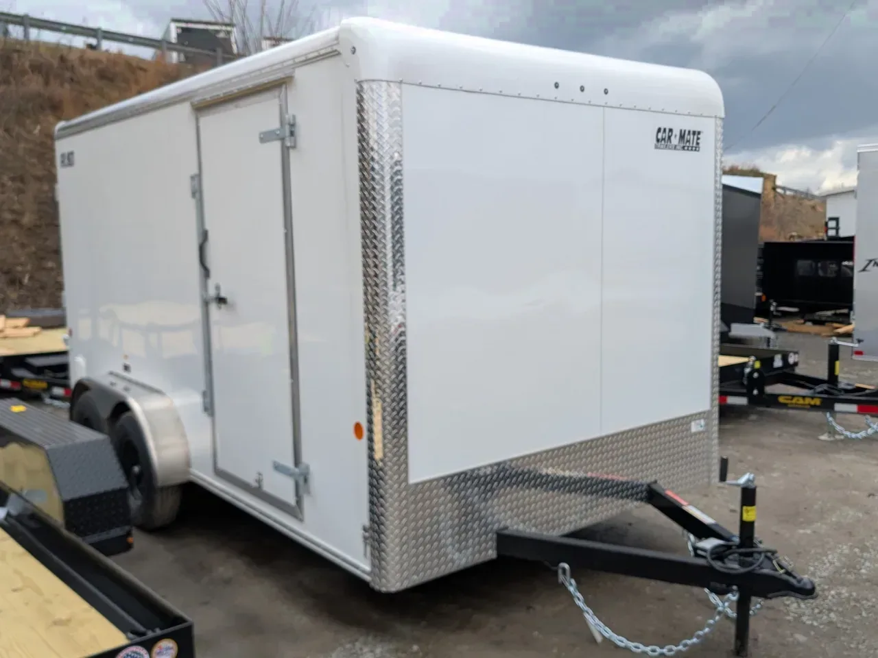 2026 Car Mate 7x14 HD Custom Cargo Trailer w/ Ramp Door (6" Add'l Hgt)