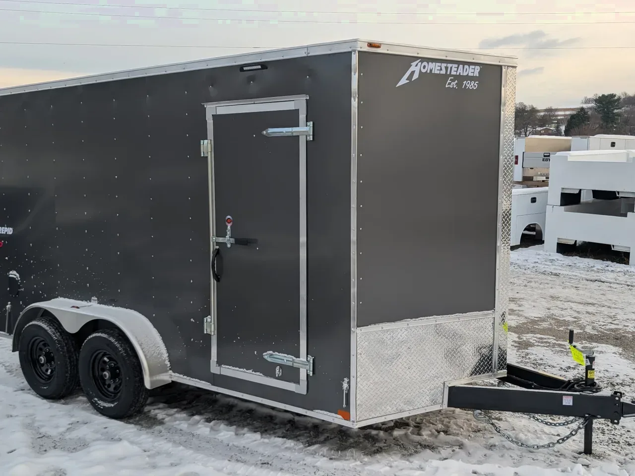 2026 Homesteader 7x14 HD SERIES Intrepid V-Nose Cargo Trailer w/ Barn Doors