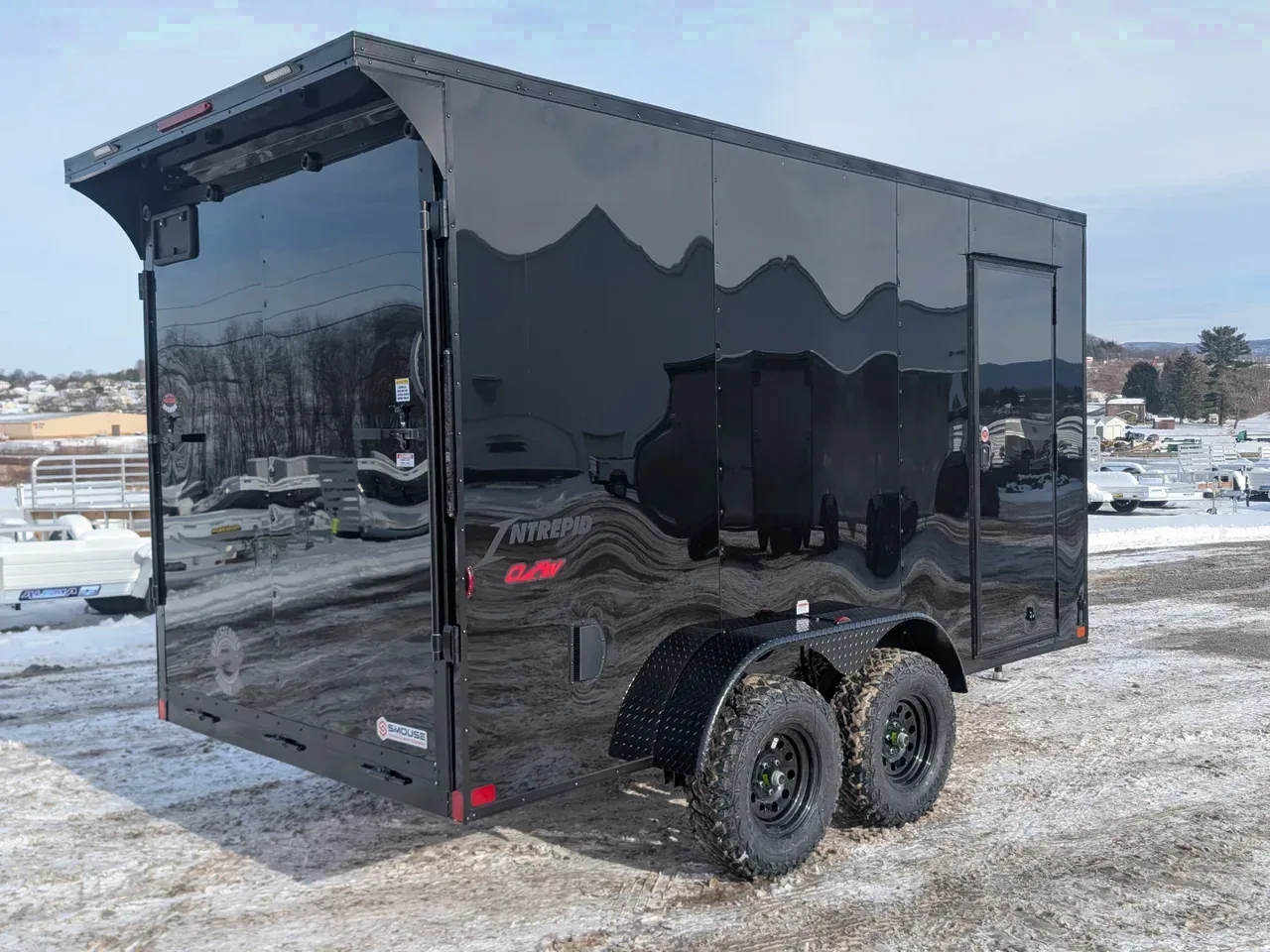 2026 Homesteader 7x14 Intrepid "OVERLAND" V-Nose Cargo Trailer w/ Ramp Door