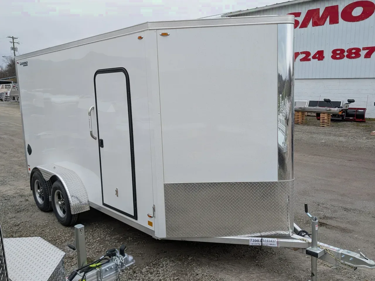 2026 Legend 7x14 + 3 Flat-Top V-Nose Cargo Trailer w/ Ramp (84" INSIDE!!!)