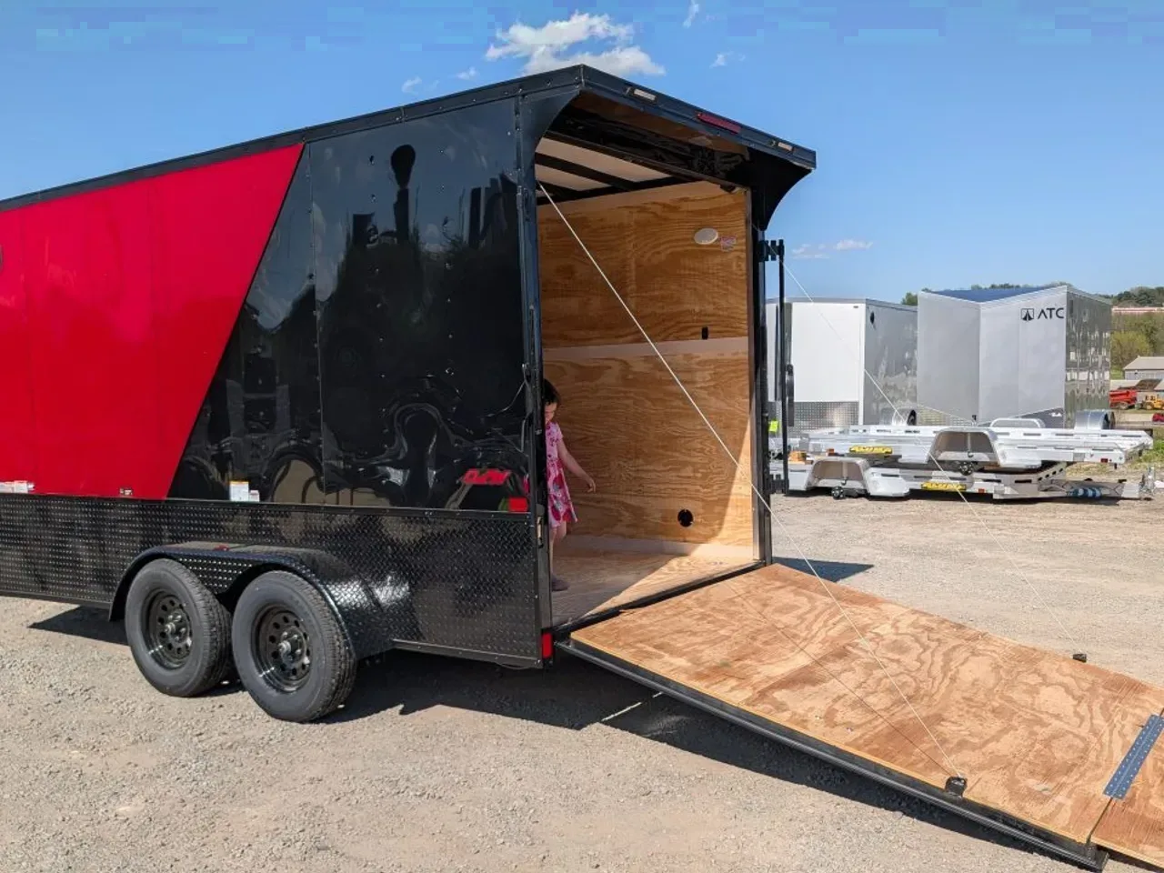 2026 Homesteader 7x14 Intrepid "OHV" V-Nose Cargo Trailer w/ Ramp Door (84" INSIDE)