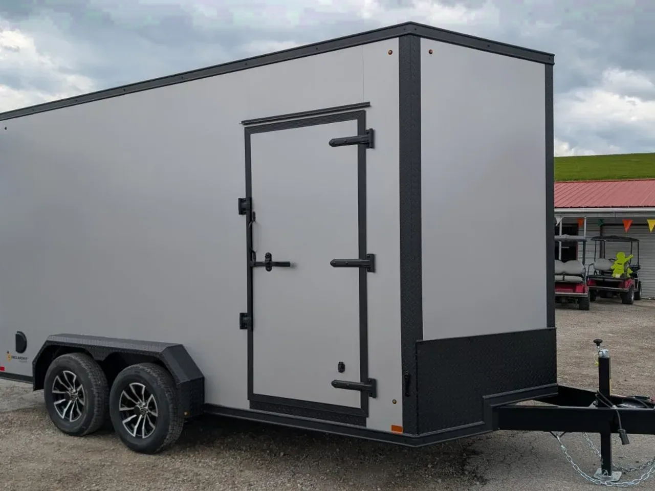 2026 BELMONT 7x14 Tandem V-Nose Cargo Trailer w/ Ramp (90" INSIDE HEIGHT!!!)