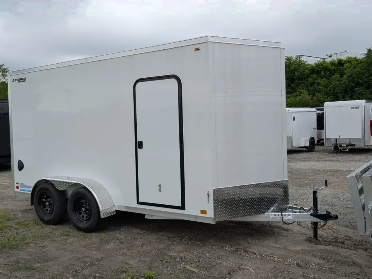 2027 Legend 7x14 + 2' V-Nose Aluminum Enclosed Cargo Trailer w/ Ramp Door
