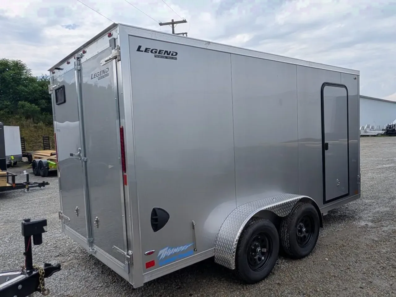 2027 Legend 7x14 + 2' V Thunder Aluminum Enclosed Cargo Trailer w/ Barn Doors