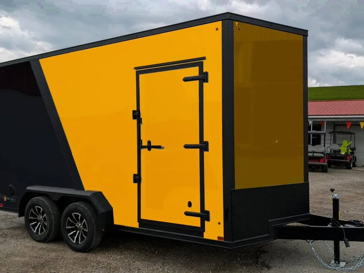 HERE WE GO!!! 2026 BELMONT 7x14 Tandem V-Nose Cargo Trailer w/ Ramp (84" INSIDE HEIGHT!!!)
