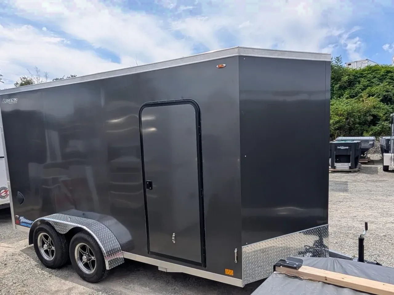 2027 Legend 7x14 + 2' V-Nose Aluminum Enclosed Cargo Trailer w/ Ramp Door