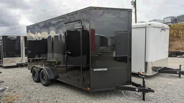 2025 Homesteader 7x16 HD Intrepid V-Nose Cargo Trailer w/ Ramp Door