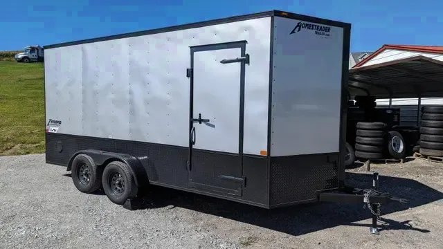 2025 Homesteader 7x16 V-Nose Cargo Trailer with Ramp Door