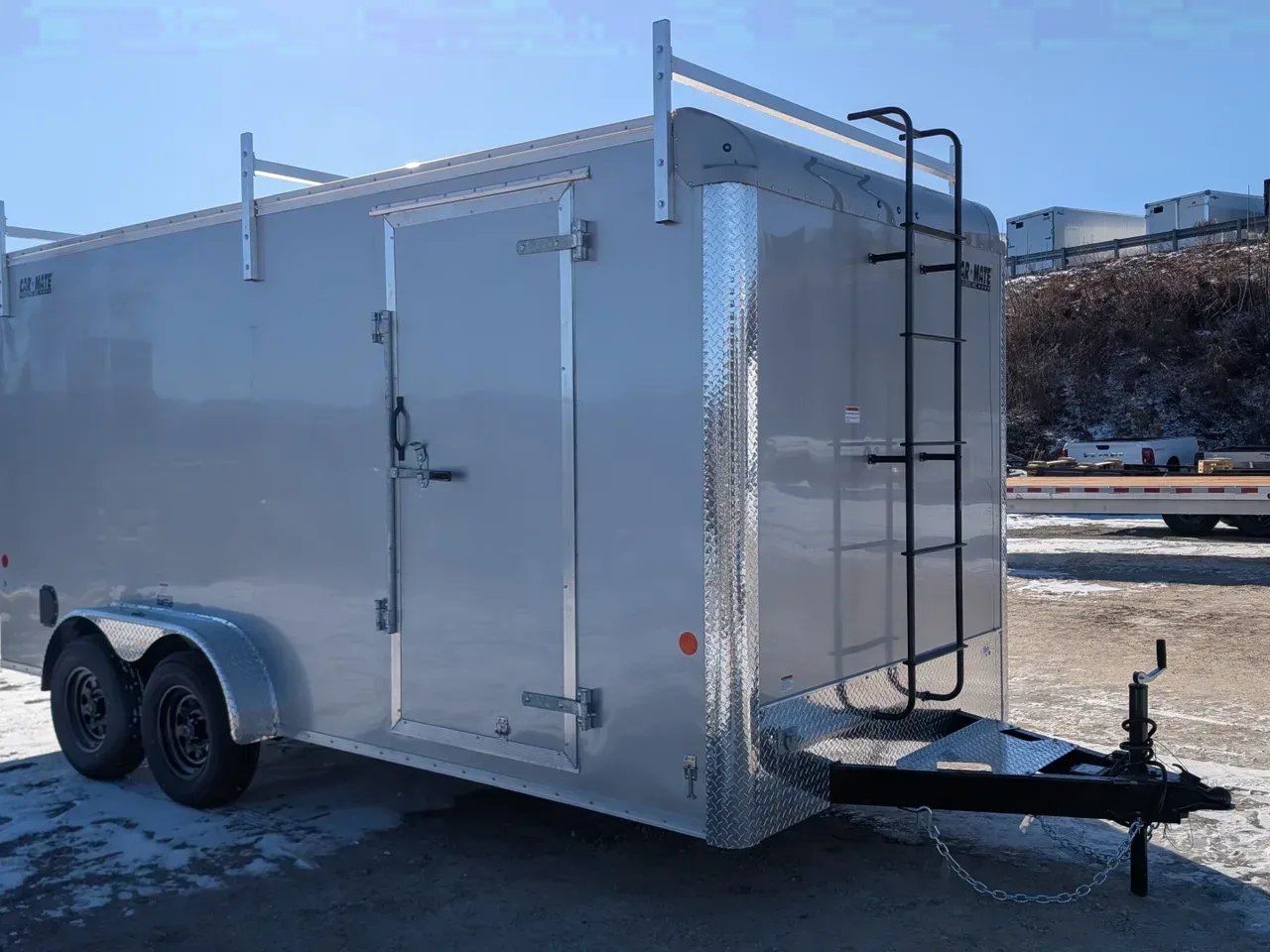 2026 Car Mate 7x16 Custom Cargo Contractor Trailer w/ Ramp Door
