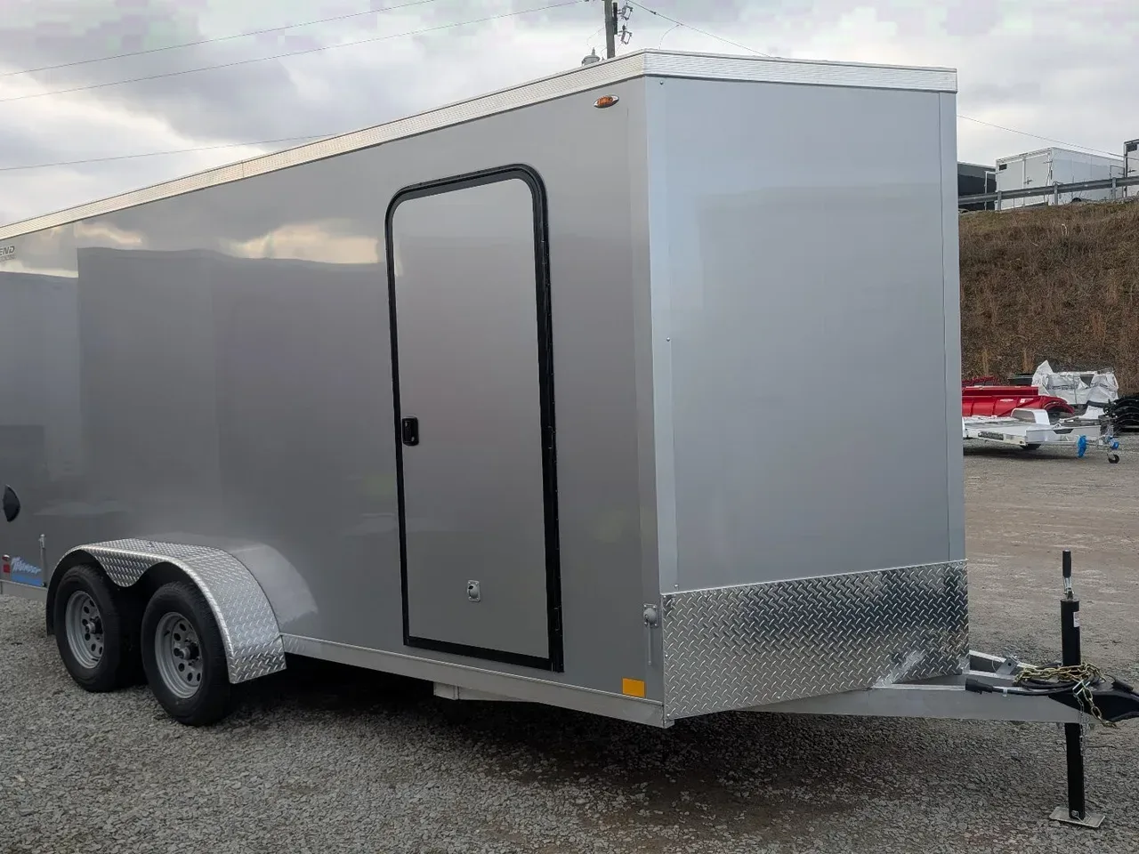 2025 Legend 7x16 + 2' V-Nose Aluminum Enclosed Cargo Trailer w/ Barn Doors (PRICE DROP!!)
