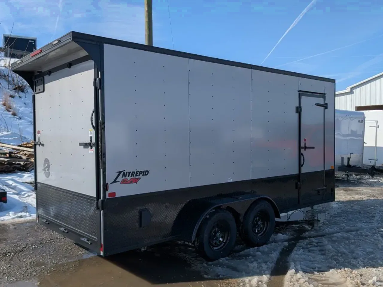 2026 Homesteader 7x16 Intrepid "OHV" V-Nose Cargo Trailer w/ Ramp Door (84" INSIDE)