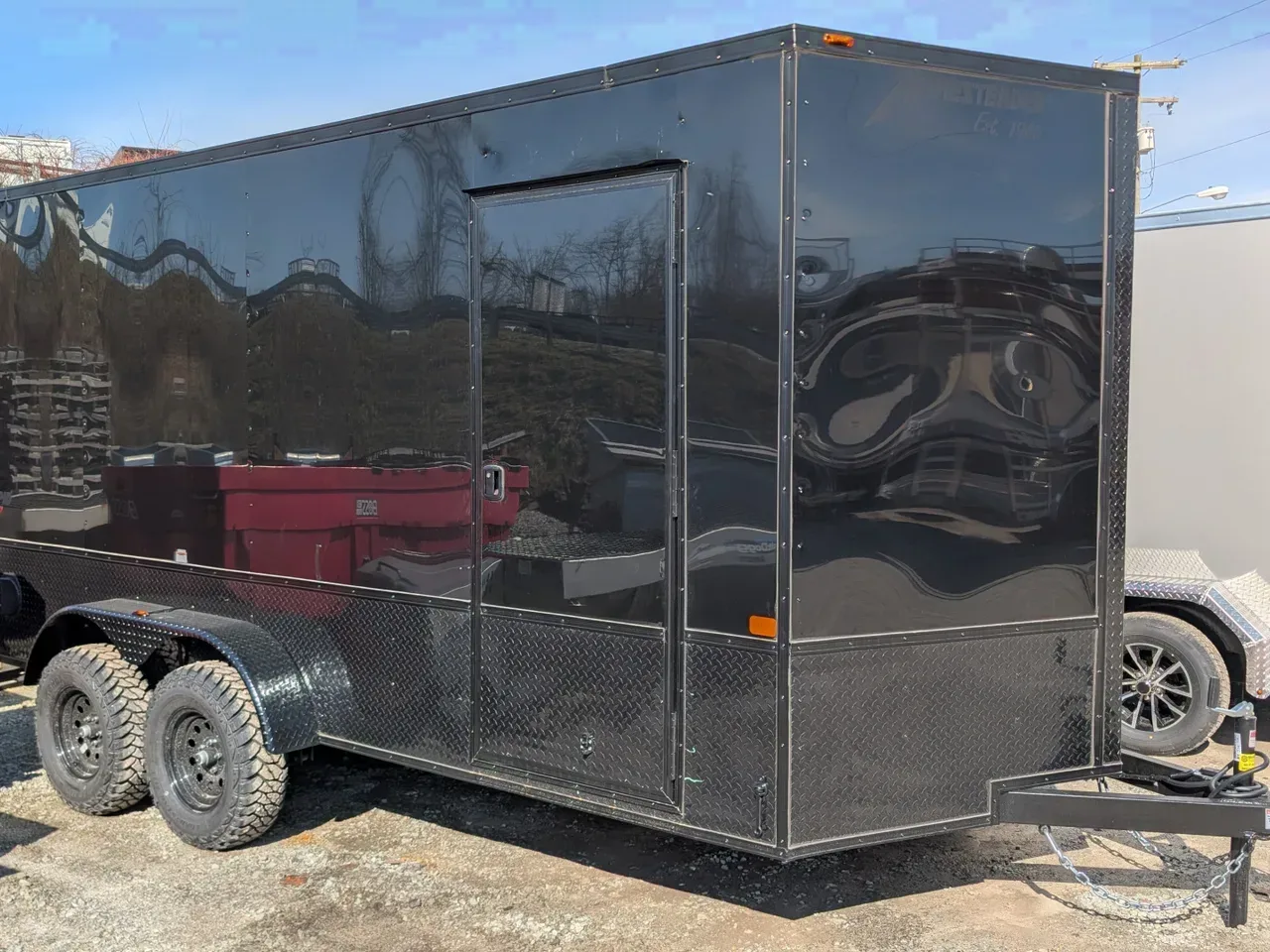 2026 Homesteader 7x16 Intrepid "OVERLAND" V-Nose Cargo Trailer w/ Ramp Door (84" INSIDE)
