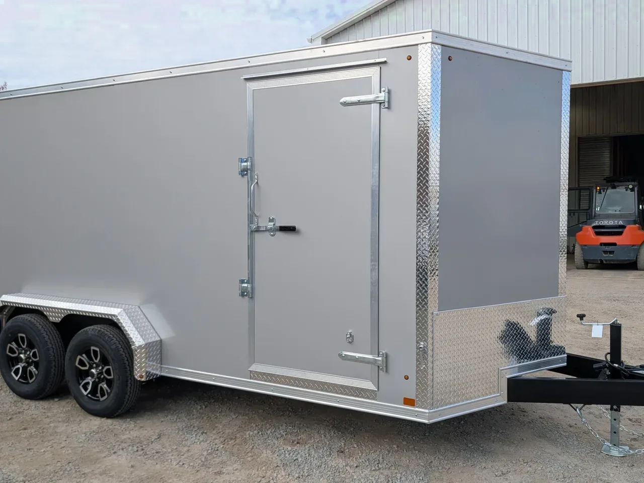 2026 BELMONT 7x16 V-Nose Cargo Trailer w/ Barn Doors ( POLYCOR EXTERIOR!)