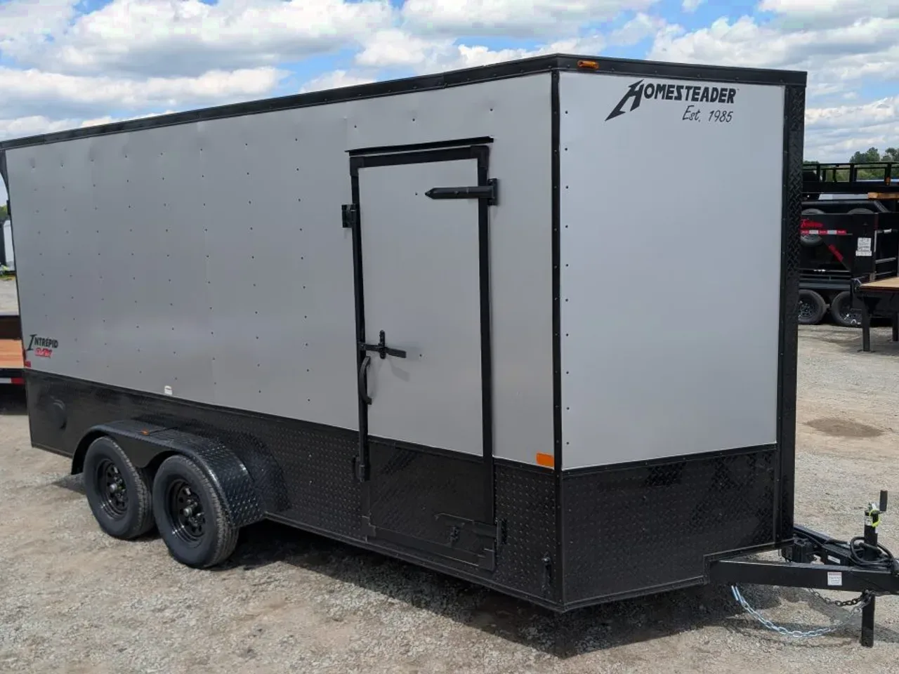 2026 Homesteader 7x16 Intrepid "OHV" V-Nose Cargo Trailer w/ Ramp Door (84" INSIDE)