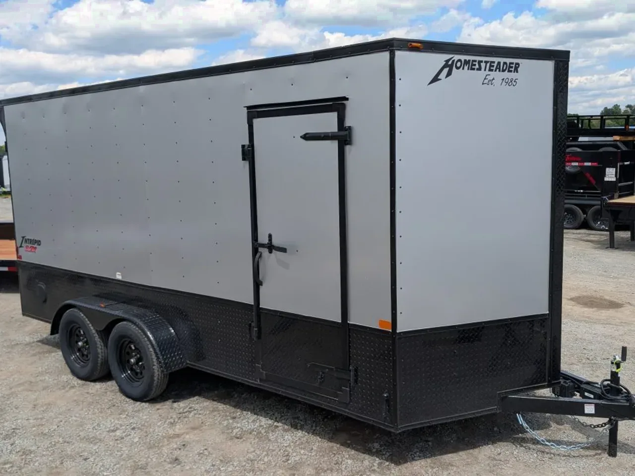 2026 Homesteader 7x16 Intrepid "OHV" V-Nose Cargo Trailer w/ Ramp Door (84" INSIDE)