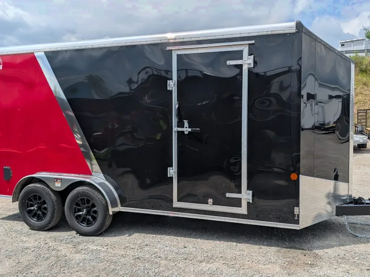 2026 Car Mate 7x16 HD Avalanche V-Nose Cargo w/ Ramp Door (84" INSIDE)