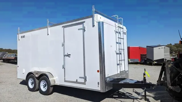 2025 Car Mate 7x16 HD Contractor Cargo Trailer with Barn Doors