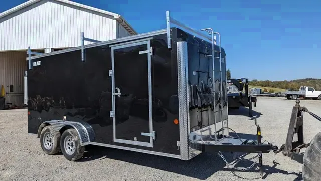 2025 Car Mate 7x16 HD Contractor Cargo Trailer with Ramp Door