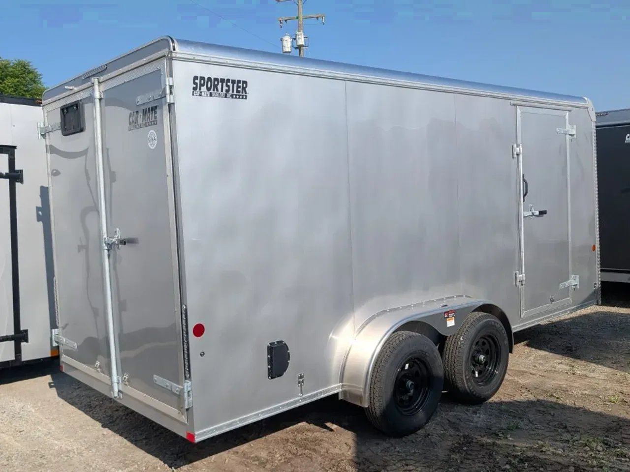 2026 Car Mate 7x16 HD Sportster Cargo Trailer w/ Barn Doors