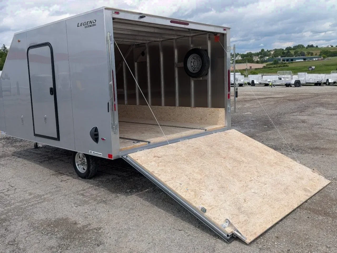 2027 Legend 8.5 x 13 Sport Light ALUMINUM Snowmobile/Cargo Trailer