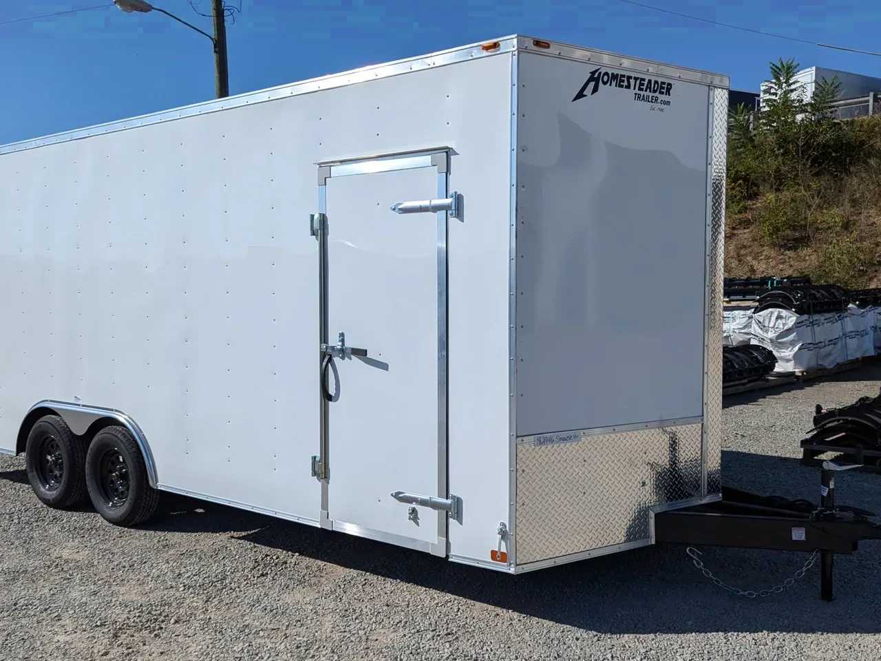 2026 Homesteader 8.5x16 Intrepid V-Nose Cargo Trailer w/ Barn Doors