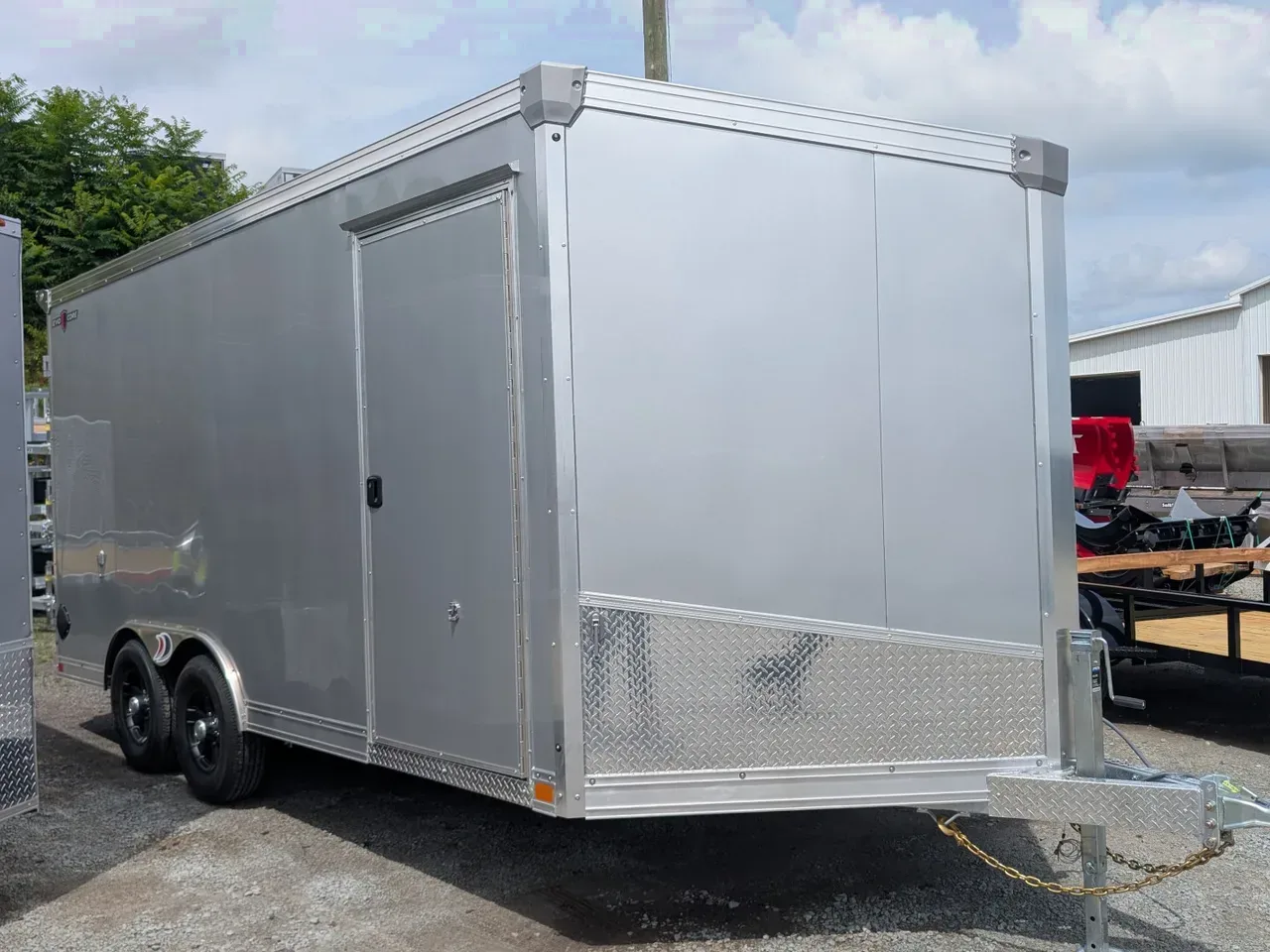 2026 Ideal Cargo 8.5x16 EvoCore "Work Zone" Contractor (GALVANIZED FRAME) w/ Barn Doors