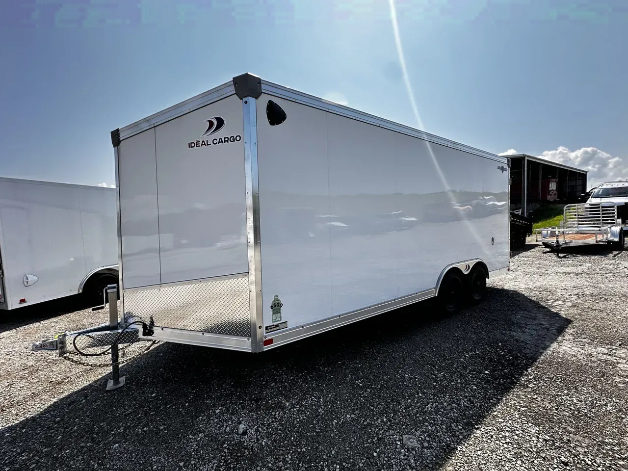 2026 Ideal Cargo 8.5x18 EvoCore "Work Zone" Contractor (GALVANIZED FRAME) w/ Barn Doors
