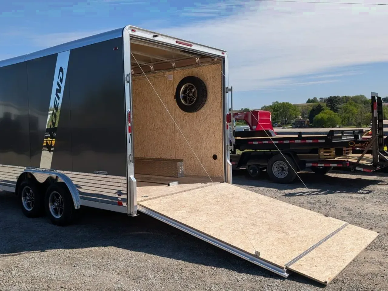 2026 Legend 8x16 + 3' Deluxe V-Nose Cargo Trailer w/ Ramp Door (90" INSIDE!!!)