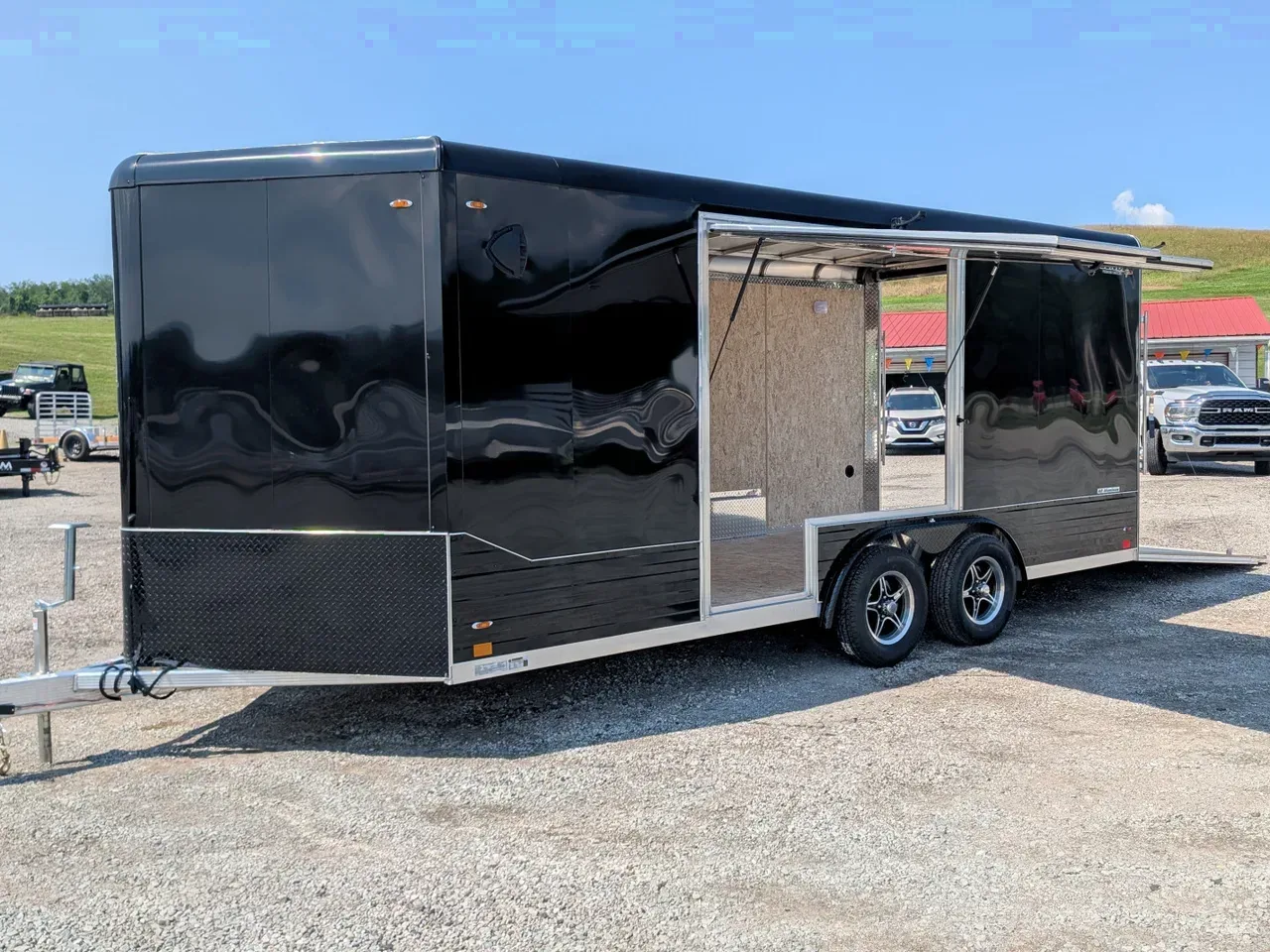 2026 Legend 8x18 + 3' Deluxe V-Nose Cargo Trailer w/ Ramp Door (84" INSIDE!!!)